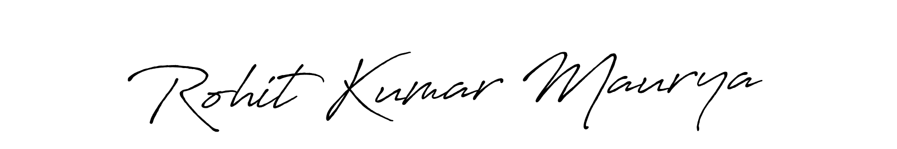 Design your own signature with our free online signature maker. With this signature software, you can create a handwritten (Antro_Vectra_Bolder) signature for name Rohit Kumar Maurya. Rohit Kumar Maurya signature style 7 images and pictures png