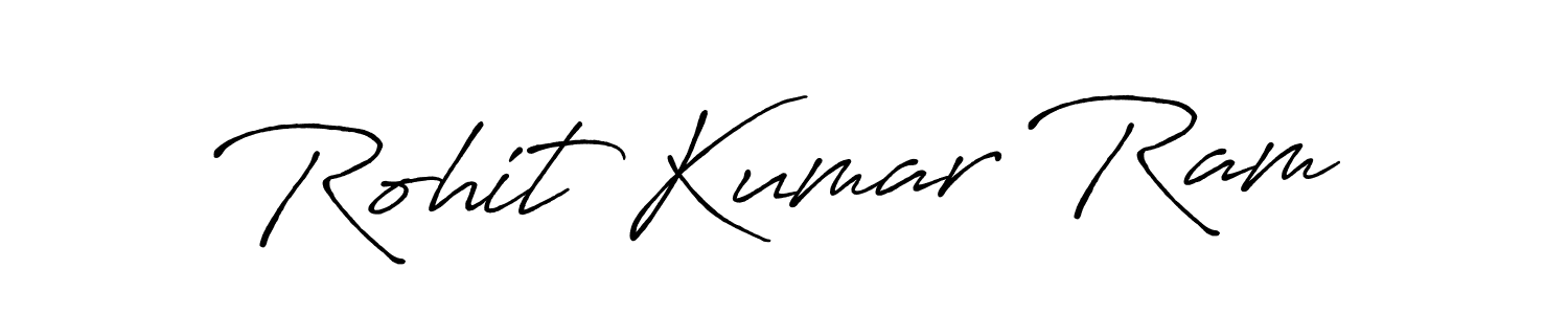Antro_Vectra_Bolder is a professional signature style that is perfect for those who want to add a touch of class to their signature. It is also a great choice for those who want to make their signature more unique. Get Rohit Kumar Ram name to fancy signature for free. Rohit Kumar Ram signature style 7 images and pictures png