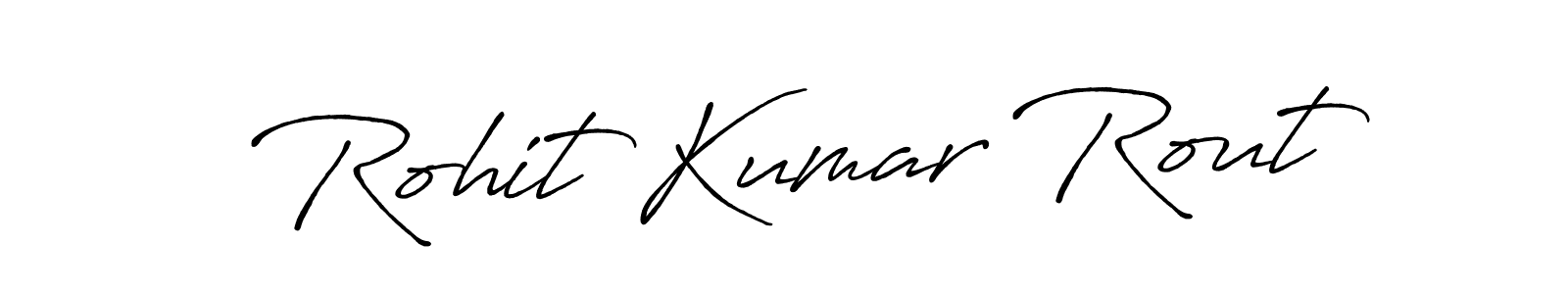 Make a beautiful signature design for name Rohit Kumar Rout. With this signature (Antro_Vectra_Bolder) style, you can create a handwritten signature for free. Rohit Kumar Rout signature style 7 images and pictures png