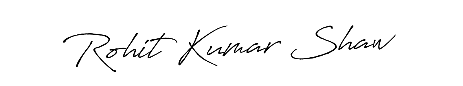 Make a beautiful signature design for name Rohit Kumar Shaw. With this signature (Antro_Vectra_Bolder) style, you can create a handwritten signature for free. Rohit Kumar Shaw signature style 7 images and pictures png