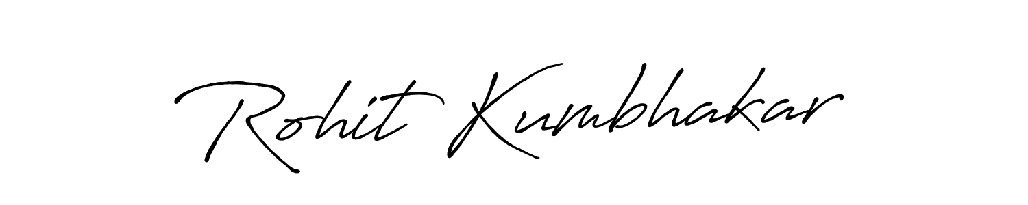 Make a beautiful signature design for name Rohit Kumbhakar. With this signature (Antro_Vectra_Bolder) style, you can create a handwritten signature for free. Rohit Kumbhakar signature style 7 images and pictures png