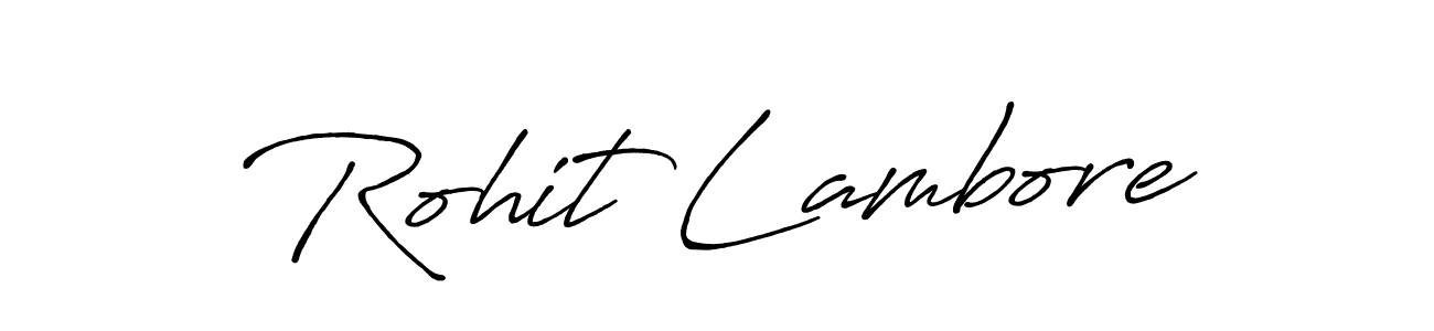 How to Draw Rohit Lambore signature style? Antro_Vectra_Bolder is a latest design signature styles for name Rohit Lambore. Rohit Lambore signature style 7 images and pictures png
