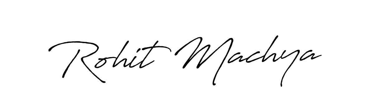 Rohit Machya stylish signature style. Best Handwritten Sign (Antro_Vectra_Bolder) for my name. Handwritten Signature Collection Ideas for my name Rohit Machya. Rohit Machya signature style 7 images and pictures png