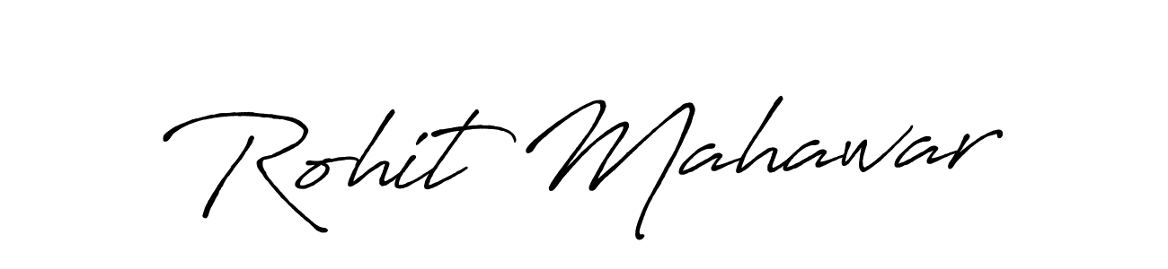 Create a beautiful signature design for name Rohit Mahawar. With this signature (Antro_Vectra_Bolder) fonts, you can make a handwritten signature for free. Rohit Mahawar signature style 7 images and pictures png
