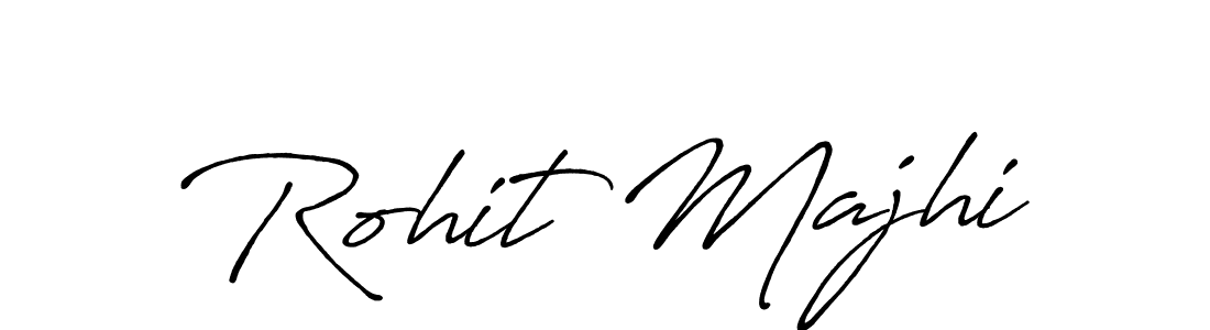 How to make Rohit Majhi name signature. Use Antro_Vectra_Bolder style for creating short signs online. This is the latest handwritten sign. Rohit Majhi signature style 7 images and pictures png