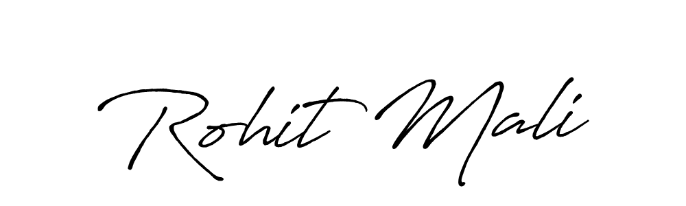 Also we have Rohit Mali name is the best signature style. Create professional handwritten signature collection using Antro_Vectra_Bolder autograph style. Rohit Mali signature style 7 images and pictures png