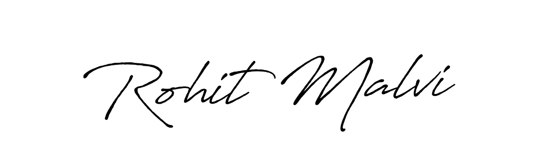 Antro_Vectra_Bolder is a professional signature style that is perfect for those who want to add a touch of class to their signature. It is also a great choice for those who want to make their signature more unique. Get Rohit Malvi name to fancy signature for free. Rohit Malvi signature style 7 images and pictures png