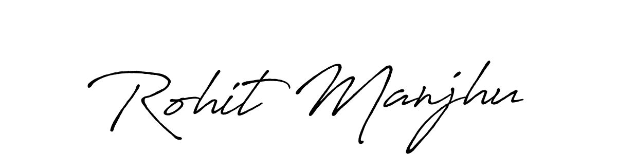 Make a beautiful signature design for name Rohit Manjhu. Use this online signature maker to create a handwritten signature for free. Rohit Manjhu signature style 7 images and pictures png