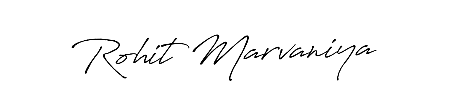 Use a signature maker to create a handwritten signature online. With this signature software, you can design (Antro_Vectra_Bolder) your own signature for name Rohit Marvaniya. Rohit Marvaniya signature style 7 images and pictures png