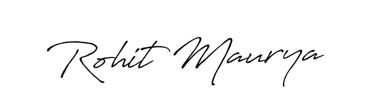 Create a beautiful signature design for name Rohit Maurya. With this signature (Antro_Vectra_Bolder) fonts, you can make a handwritten signature for free. Rohit Maurya signature style 7 images and pictures png