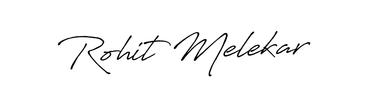 Rohit Melekar stylish signature style. Best Handwritten Sign (Antro_Vectra_Bolder) for my name. Handwritten Signature Collection Ideas for my name Rohit Melekar. Rohit Melekar signature style 7 images and pictures png