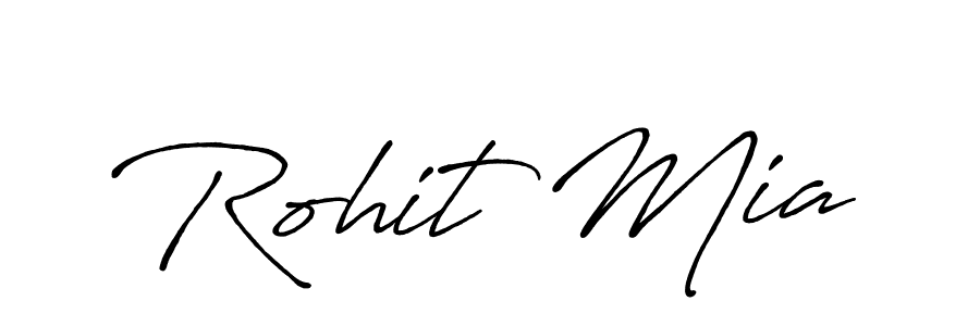 Design your own signature with our free online signature maker. With this signature software, you can create a handwritten (Antro_Vectra_Bolder) signature for name Rohit Mia. Rohit Mia signature style 7 images and pictures png