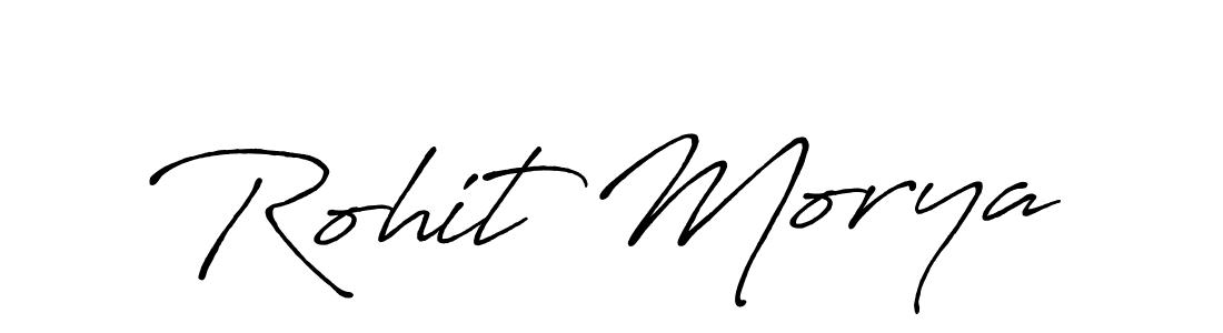 Design your own signature with our free online signature maker. With this signature software, you can create a handwritten (Antro_Vectra_Bolder) signature for name Rohit Morya. Rohit Morya signature style 7 images and pictures png