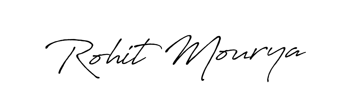 Create a beautiful signature design for name Rohit Mourya. With this signature (Antro_Vectra_Bolder) fonts, you can make a handwritten signature for free. Rohit Mourya signature style 7 images and pictures png