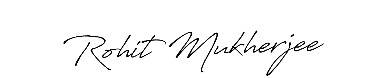 Create a beautiful signature design for name Rohit Mukherjee. With this signature (Antro_Vectra_Bolder) fonts, you can make a handwritten signature for free. Rohit Mukherjee signature style 7 images and pictures png