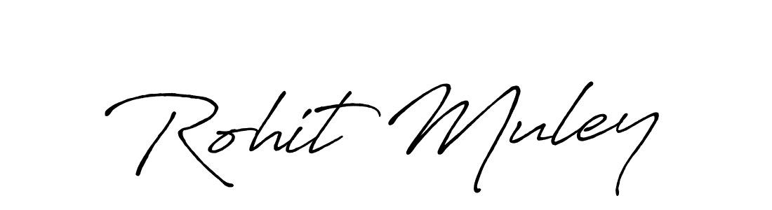 Design your own signature with our free online signature maker. With this signature software, you can create a handwritten (Antro_Vectra_Bolder) signature for name Rohit Muley. Rohit Muley signature style 7 images and pictures png