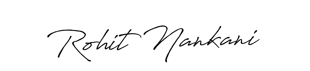 Antro_Vectra_Bolder is a professional signature style that is perfect for those who want to add a touch of class to their signature. It is also a great choice for those who want to make their signature more unique. Get Rohit Nankani name to fancy signature for free. Rohit Nankani signature style 7 images and pictures png