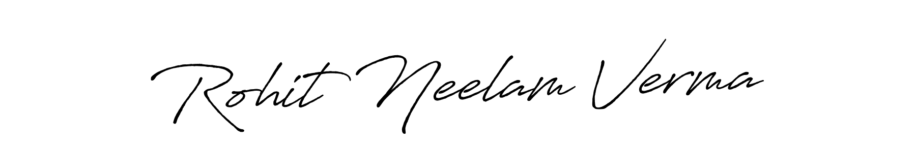 This is the best signature style for the Rohit Neelam Verma name. Also you like these signature font (Antro_Vectra_Bolder). Mix name signature. Rohit Neelam Verma signature style 7 images and pictures png