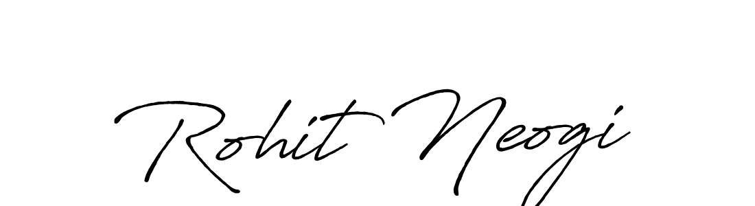 Create a beautiful signature design for name Rohit Neogi. With this signature (Antro_Vectra_Bolder) fonts, you can make a handwritten signature for free. Rohit Neogi signature style 7 images and pictures png