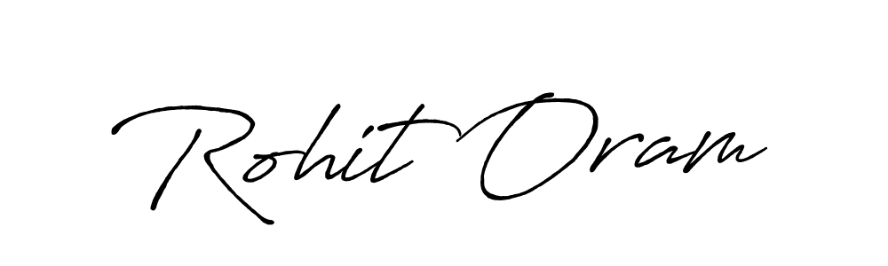 Use a signature maker to create a handwritten signature online. With this signature software, you can design (Antro_Vectra_Bolder) your own signature for name Rohit Oram. Rohit Oram signature style 7 images and pictures png