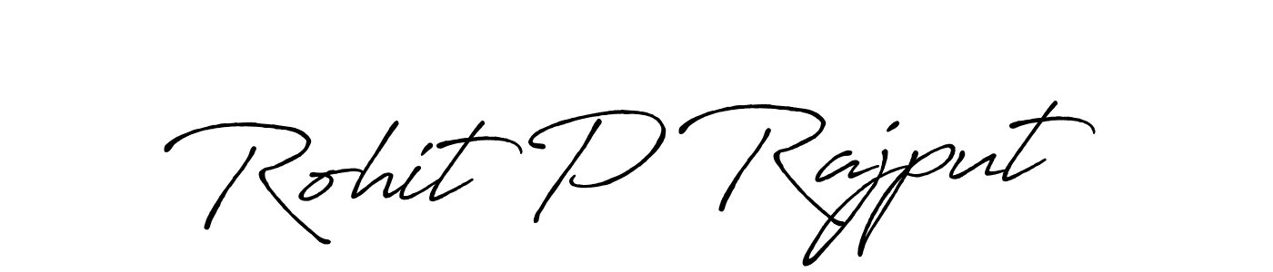 Create a beautiful signature design for name Rohit P Rajput. With this signature (Antro_Vectra_Bolder) fonts, you can make a handwritten signature for free. Rohit P Rajput signature style 7 images and pictures png