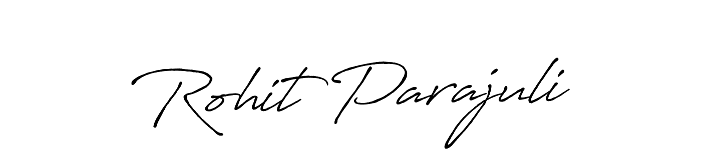 Make a beautiful signature design for name Rohit Parajuli. With this signature (Antro_Vectra_Bolder) style, you can create a handwritten signature for free. Rohit Parajuli signature style 7 images and pictures png
