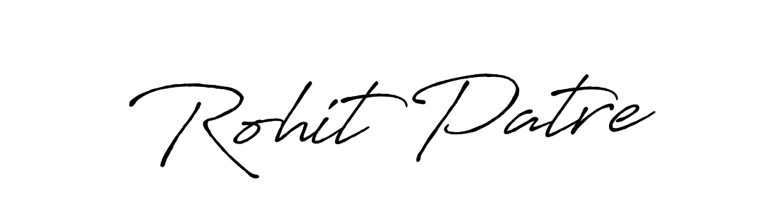 Use a signature maker to create a handwritten signature online. With this signature software, you can design (Antro_Vectra_Bolder) your own signature for name Rohit Patre. Rohit Patre signature style 7 images and pictures png