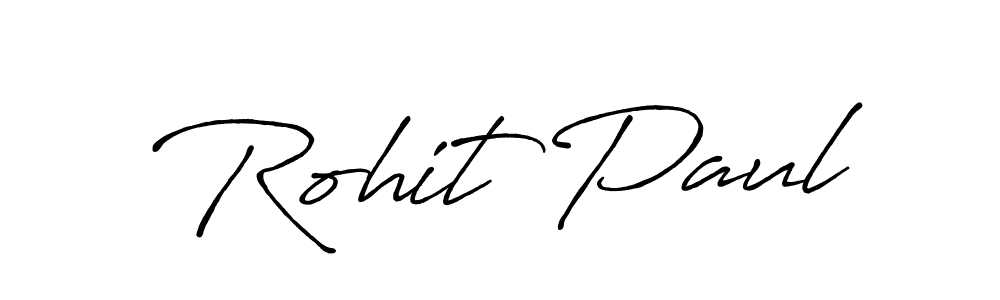 Rohit Paul stylish signature style. Best Handwritten Sign (Antro_Vectra_Bolder) for my name. Handwritten Signature Collection Ideas for my name Rohit Paul. Rohit Paul signature style 7 images and pictures png