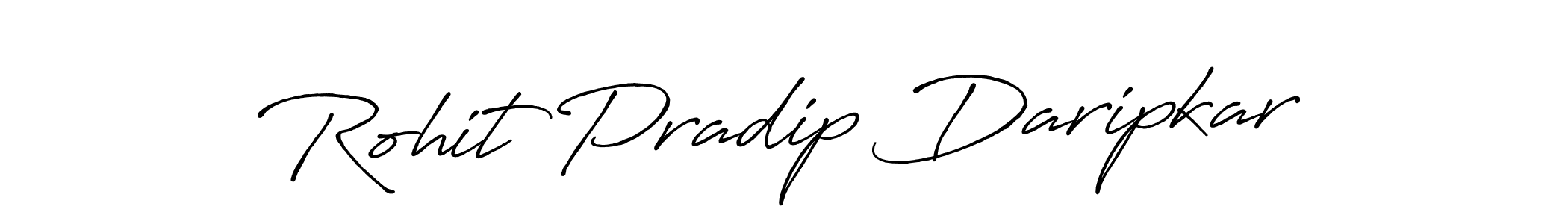 Design your own signature with our free online signature maker. With this signature software, you can create a handwritten (Antro_Vectra_Bolder) signature for name Rohit Pradip Daripkar. Rohit Pradip Daripkar signature style 7 images and pictures png