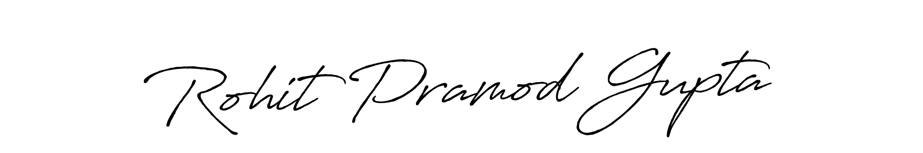 Use a signature maker to create a handwritten signature online. With this signature software, you can design (Antro_Vectra_Bolder) your own signature for name Rohit Pramod Gupta. Rohit Pramod Gupta signature style 7 images and pictures png