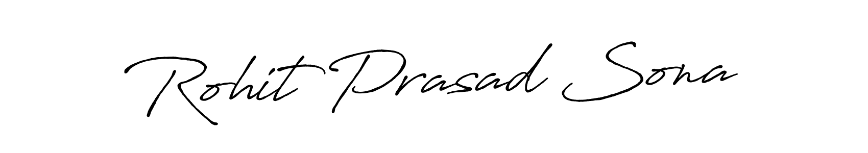 Make a beautiful signature design for name Rohit Prasad Sona. With this signature (Antro_Vectra_Bolder) style, you can create a handwritten signature for free. Rohit Prasad Sona signature style 7 images and pictures png