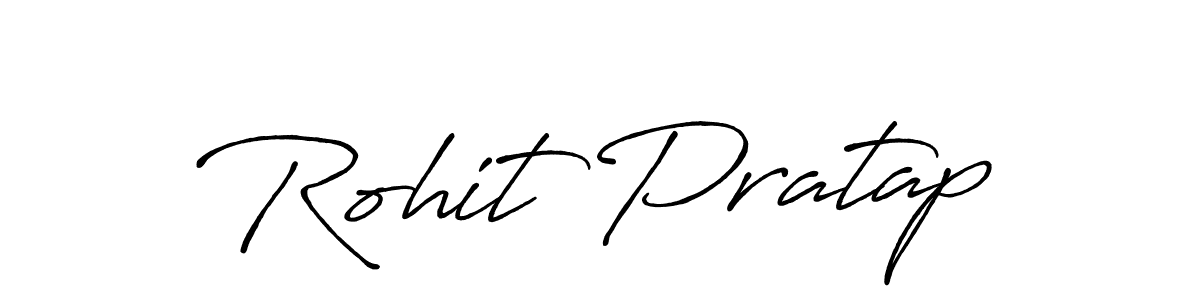 Make a beautiful signature design for name Rohit Pratap. With this signature (Antro_Vectra_Bolder) style, you can create a handwritten signature for free. Rohit Pratap signature style 7 images and pictures png