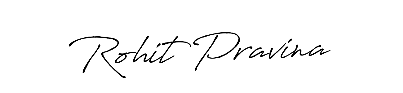 Make a beautiful signature design for name Rohit Pravina. With this signature (Antro_Vectra_Bolder) style, you can create a handwritten signature for free. Rohit Pravina signature style 7 images and pictures png