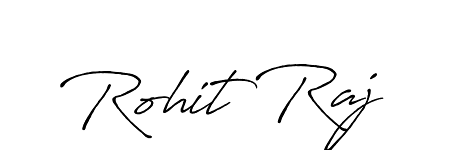 Use a signature maker to create a handwritten signature online. With this signature software, you can design (Antro_Vectra_Bolder) your own signature for name Rohit Raj. Rohit Raj signature style 7 images and pictures png