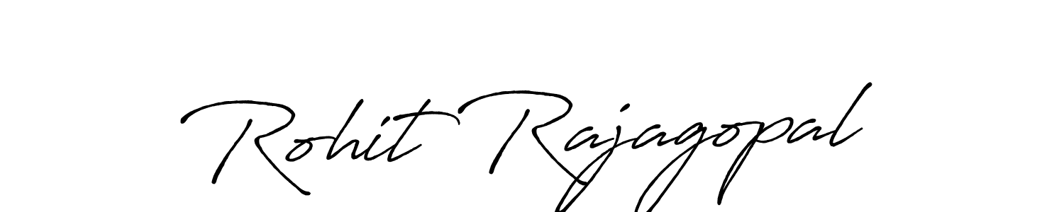 Create a beautiful signature design for name Rohit Rajagopal. With this signature (Antro_Vectra_Bolder) fonts, you can make a handwritten signature for free. Rohit Rajagopal signature style 7 images and pictures png