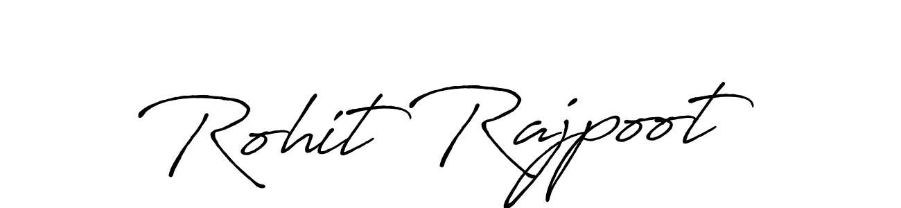 Design your own signature with our free online signature maker. With this signature software, you can create a handwritten (Antro_Vectra_Bolder) signature for name Rohit Rajpoot. Rohit Rajpoot signature style 7 images and pictures png