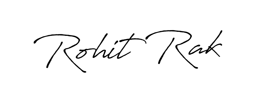 Also we have Rohit Rak name is the best signature style. Create professional handwritten signature collection using Antro_Vectra_Bolder autograph style. Rohit Rak signature style 7 images and pictures png