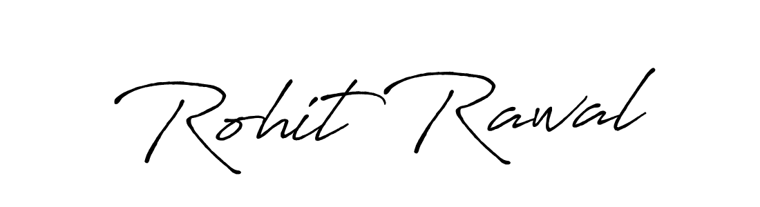 Rohit Rawal stylish signature style. Best Handwritten Sign (Antro_Vectra_Bolder) for my name. Handwritten Signature Collection Ideas for my name Rohit Rawal. Rohit Rawal signature style 7 images and pictures png