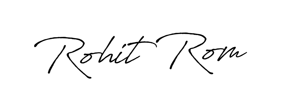 Also You can easily find your signature by using the search form. We will create Rohit Rom name handwritten signature images for you free of cost using Antro_Vectra_Bolder sign style. Rohit Rom signature style 7 images and pictures png