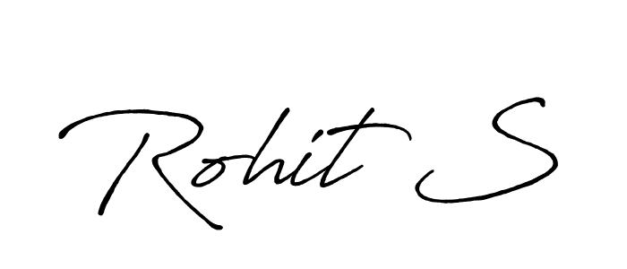 Also we have Rohit S name is the best signature style. Create professional handwritten signature collection using Antro_Vectra_Bolder autograph style. Rohit S signature style 7 images and pictures png