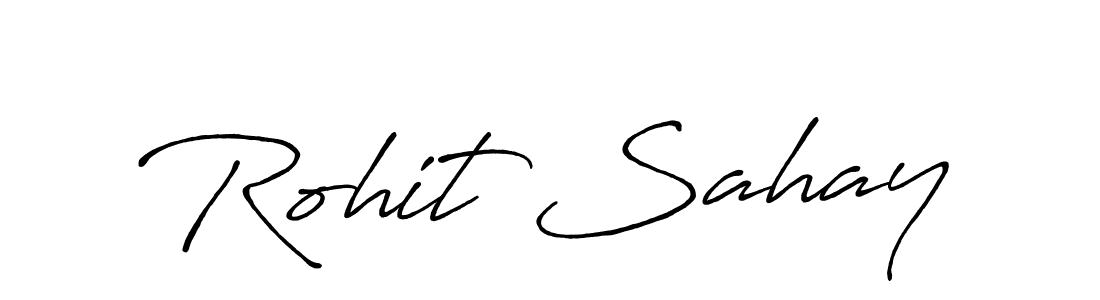 if you are searching for the best signature style for your name Rohit Sahay. so please give up your signature search. here we have designed multiple signature styles  using Antro_Vectra_Bolder. Rohit Sahay signature style 7 images and pictures png