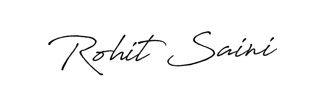 Rohit Saini stylish signature style. Best Handwritten Sign (Antro_Vectra_Bolder) for my name. Handwritten Signature Collection Ideas for my name Rohit Saini. Rohit Saini signature style 7 images and pictures png