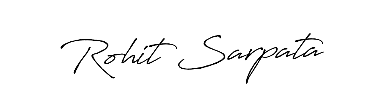 Use a signature maker to create a handwritten signature online. With this signature software, you can design (Antro_Vectra_Bolder) your own signature for name Rohit Sarpata. Rohit Sarpata signature style 7 images and pictures png
