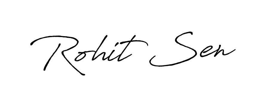 Create a beautiful signature design for name Rohit Sen. With this signature (Antro_Vectra_Bolder) fonts, you can make a handwritten signature for free. Rohit Sen signature style 7 images and pictures png