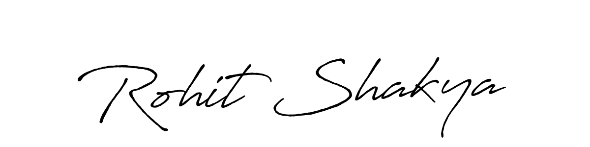 Make a beautiful signature design for name Rohit Shakya. With this signature (Antro_Vectra_Bolder) style, you can create a handwritten signature for free. Rohit Shakya signature style 7 images and pictures png