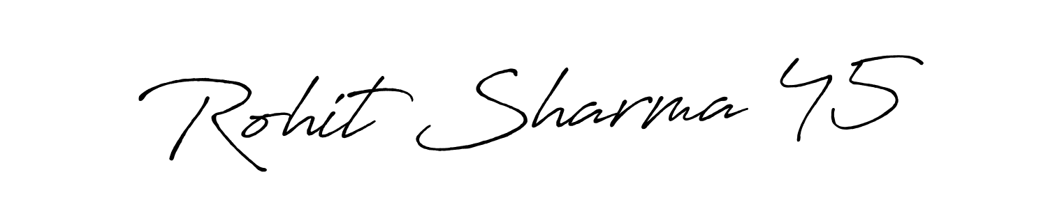 Here are the top 10 professional signature styles for the name Rohit Sharma 45. These are the best autograph styles you can use for your name. Rohit Sharma 45 signature style 7 images and pictures png