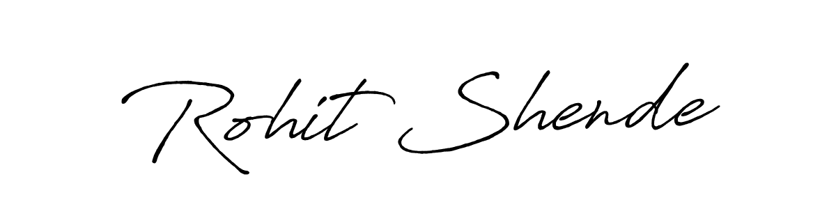 It looks lik you need a new signature style for name Rohit Shende. Design unique handwritten (Antro_Vectra_Bolder) signature with our free signature maker in just a few clicks. Rohit Shende signature style 7 images and pictures png