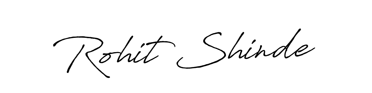 Also we have Rohit Shinde name is the best signature style. Create professional handwritten signature collection using Antro_Vectra_Bolder autograph style. Rohit Shinde signature style 7 images and pictures png