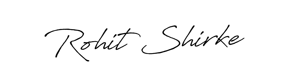 Create a beautiful signature design for name Rohit Shirke. With this signature (Antro_Vectra_Bolder) fonts, you can make a handwritten signature for free. Rohit Shirke signature style 7 images and pictures png