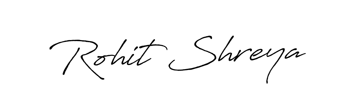Use a signature maker to create a handwritten signature online. With this signature software, you can design (Antro_Vectra_Bolder) your own signature for name Rohit Shreya. Rohit Shreya signature style 7 images and pictures png